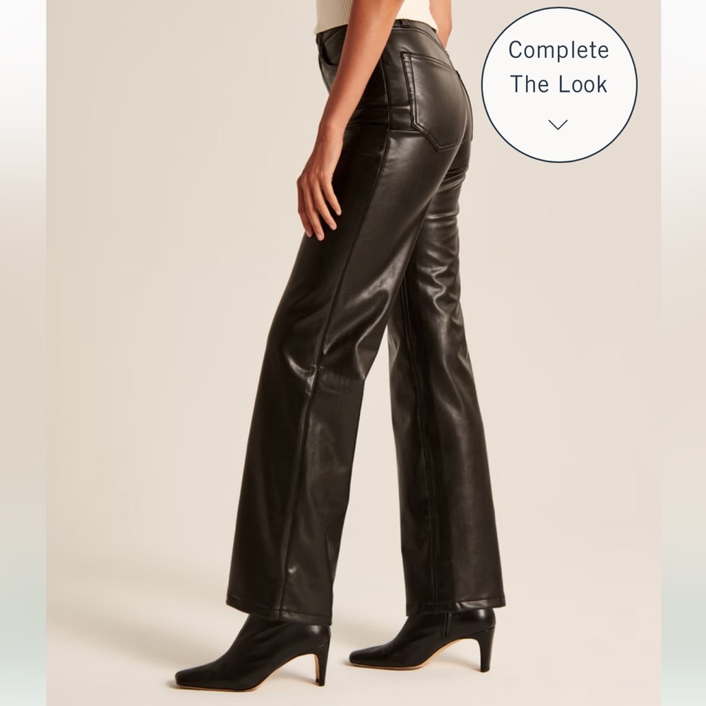 Abercrombie Vegan Leather 90s Relaxed Pant